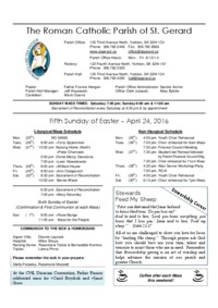 Fifth Sunday of Easter