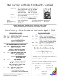 Palm Sunday of the Passion of the Lord