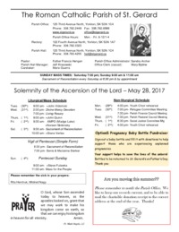 Solemnity of the Ascension of the Lord